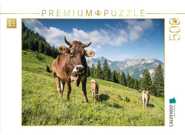CALVENDO Puzzle Auf der Sommerweide | 500 Teile Lege-Größe 48 × 36 cm Foto-Puzzle für Erwachsene