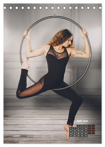 Produktbild: Aerial Hoop Magic (Tischkalender 2026 DIN A5 hoch), CALVENDO Monatskalender