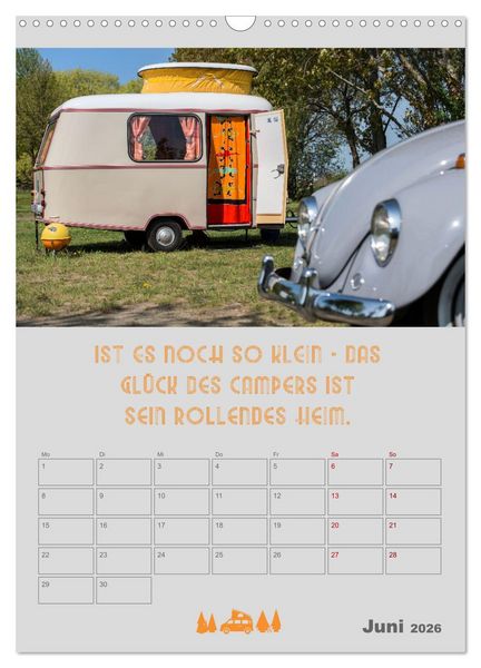 Produktbild: Caravaning - Camping auf vier R&auml;dern (Wandkalender 2026 DIN A3 hoch), CALVENDO Monatskalender