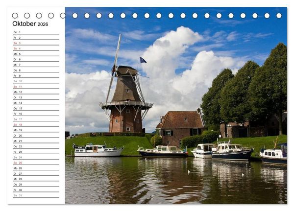 Produktbild: Friesland - Fryslan (Tischkalender 2026 DIN A5 quer), CALVENDO Monatskalender