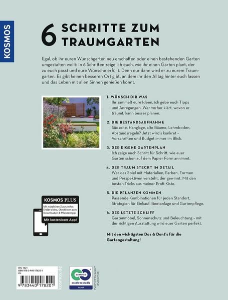Produktbild: 6 Schritte zum Traumgarten