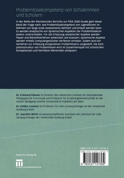 Produktbild: Probleml&ouml;sekompetenz von Sch&uuml;lerinnen und Sch&uuml;lern
