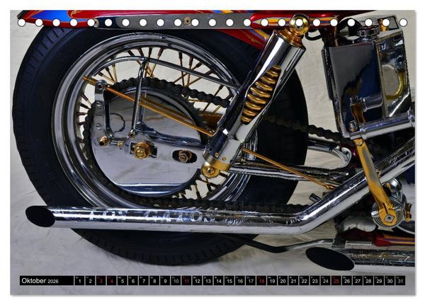 Produktbild: Harley Classic Chopper (Tischkalender 2026 DIN A5 quer), CALVENDO Monatskalender