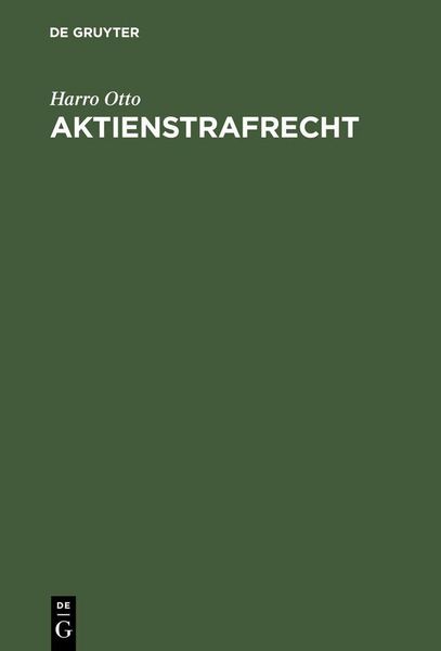 Produktbild: Aktienstrafrecht