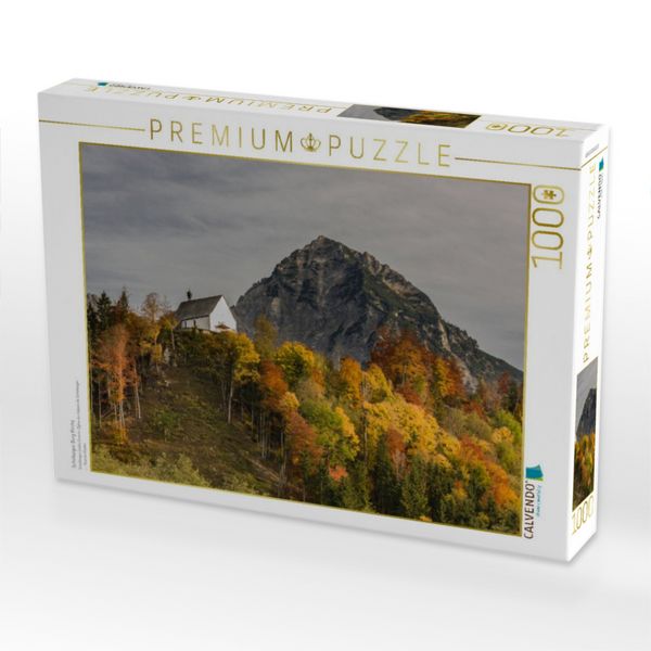 Produktbild: CALVENDO Puzzle Sch&ouml;llanger Burg Kirche | 1000 Teile Lege-Gr&ouml;&szlig;e 64x48cm Foto-Puzzle f&uuml;r gl&uuml;ckliche Stunden