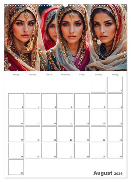 Produktbild: Frauen des Sultans (Wandkalender 2026 DIN A2 hoch), CALVENDO Monatskalender