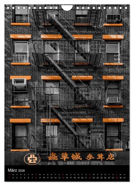 Produktbild: New York Colorkey (Wandkalender 2026 DIN A4 hoch), CALVENDO Monatskalender