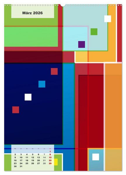 Produktbild: Geometrical ART (Wandkalender 2026 DIN A2 hoch), CALVENDO Monatskalender
