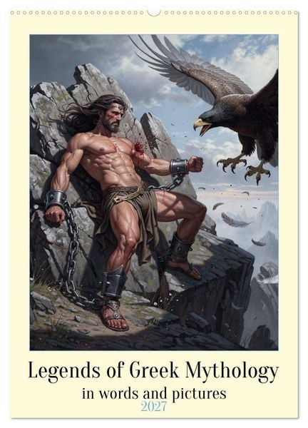 Produktbild: Legends of the Greek Mythology (Wall Calendar 2027 DIN A2 portrait), CALVENDO 12 Month Wall Calendar