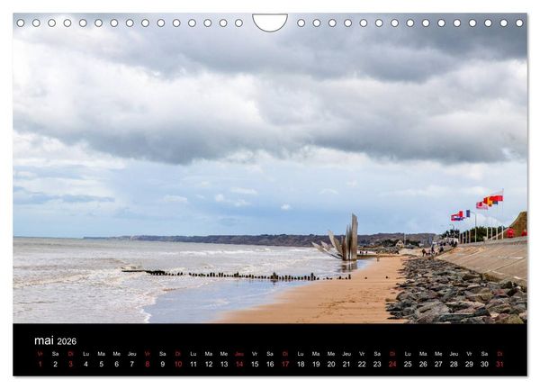 Produktbild: Normandie et Bretagne (Calendrier mural 2026 DIN A4 vertical), CALVENDO calendrier mensuel