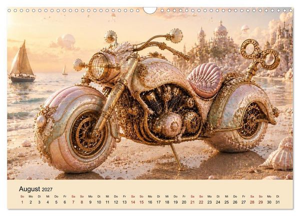 Produktbild: STEAMPUNK Motorcycles (Wandkalender 2027 DIN A3 quer), CALVENDO Monatskalender