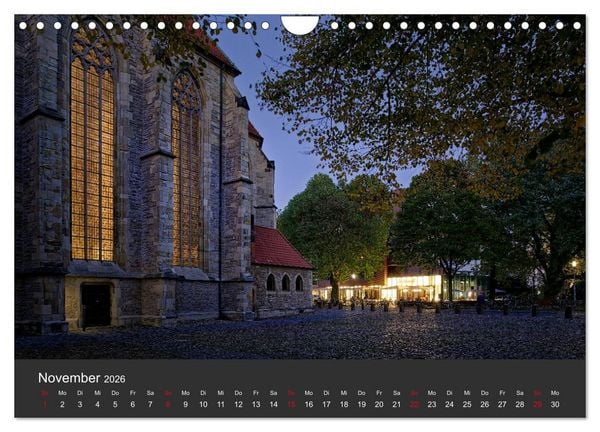 Produktbild: M&uuml;nster mit Licht (Wandkalender 2026 DIN A4 quer), CALVENDO Monatskalender