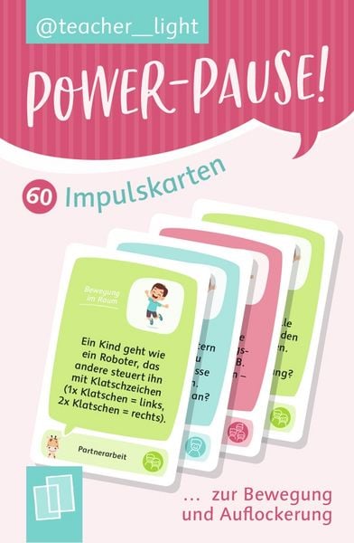 Produktbild: Power-Pause! 60 Impulskarten zur Bewegung und Auflockerung