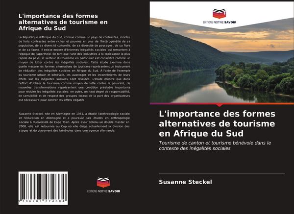 Produktbild: L'importance des formes alternatives de tourisme en Afrique du Sud