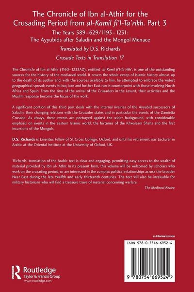Produktbild: The Chronicle of Ibn al-Athir for the Crusading Period from al-Kamil fi'l-Ta'rikh. Part 3