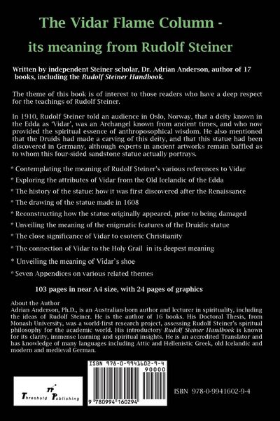 Produktbild: The Vidar Flame-Column: Its Meaning From Rudolf Steiner