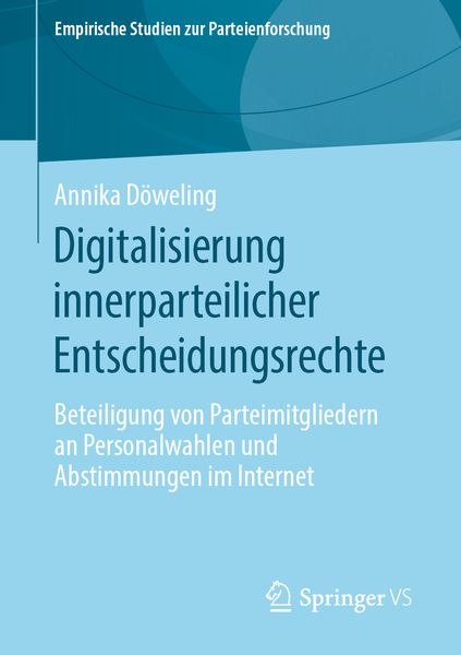 Produktbild: Digitalisierung innerparteilicher Entscheidungsrechte