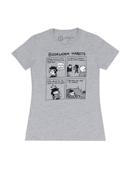 Produktbild: Sarah's Scribbles: Bookworm Habits Women's Crew T-Shirt XX-Large