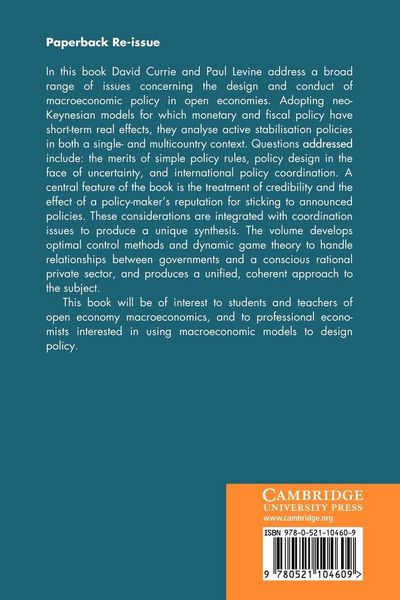 Produktbild: Rules, Reputation and Macroeconomic Policy Coordination