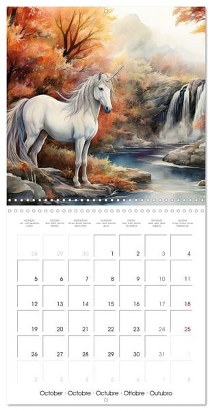 Produktbild: Unicorns, magical creatures (Wall Calendar 2026 12 &times; 12 Inch) CALVENDO 12 Month Wall Calendar