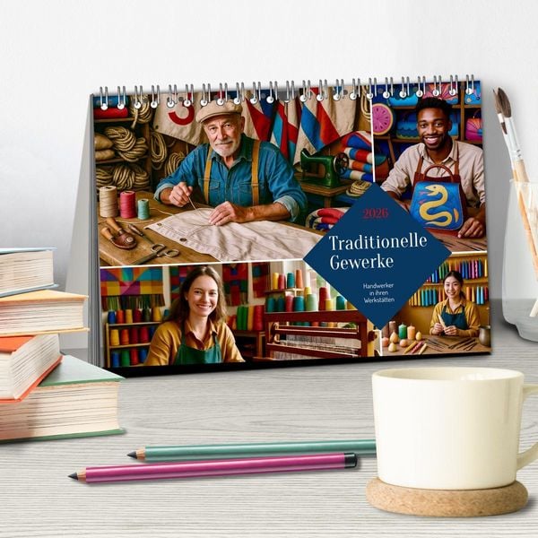 Produktbild: Traditionelle Gewerke (Tischkalender 2026 DIN A5 quer), CALVENDO Monatskalender
