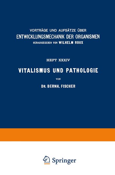 Produktbild: Vitalismus und Pathologie