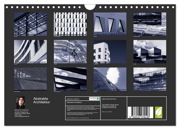 Produktbild: Abstrakte Architektur (Wandkalender 2026 DIN A4 quer), CALVENDO Monatskalender