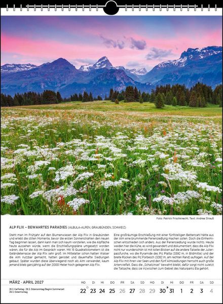 Produktbild: Blodigs Alpenkalender 2027
