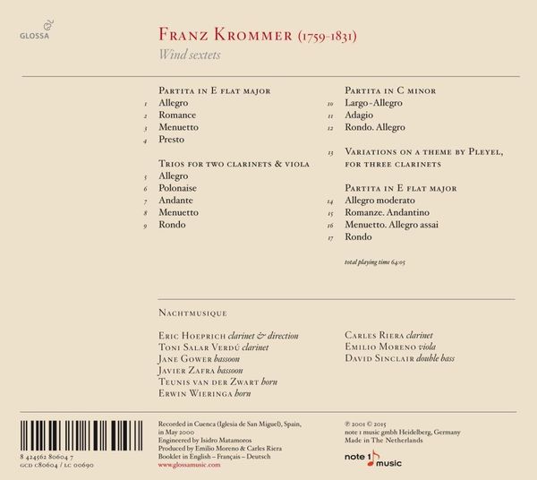 Produktbild: Krommer/Wind Sextets