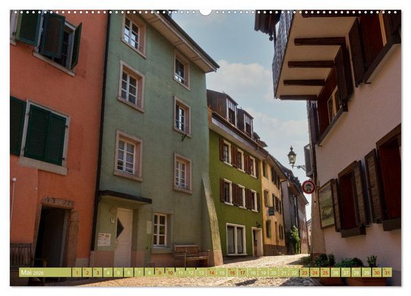 Produktbild: Bad S&auml;ckingen - Charmantes St&auml;dtchen am Rhein (hochwertiger Premium Wandkalender 2026 DIN A2 quer), Kunstdruck in Hochglanz