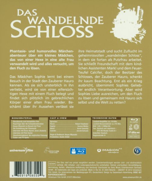 Das wandelnde Schloss - Studio Ghibli Blu-Ray Collection