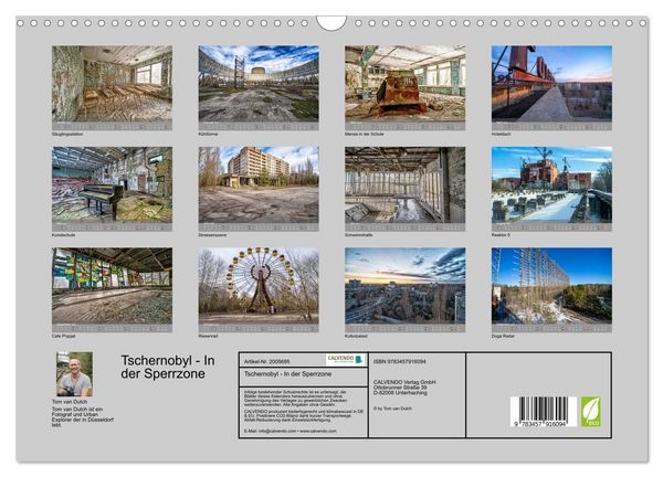 Produktbild: Tschernobyl - In der Sperrzone (Wandkalender 2026 DIN A3 quer), CALVENDO Monatskalender