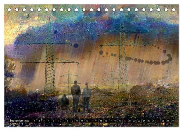 Produktbild: Illusionen in Texturen, Fotokunst (Tischkalender 2026 DIN A5 quer), CALVENDO Monatskalender