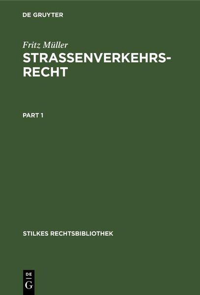 Produktbild: Strassenverkehrsrecht