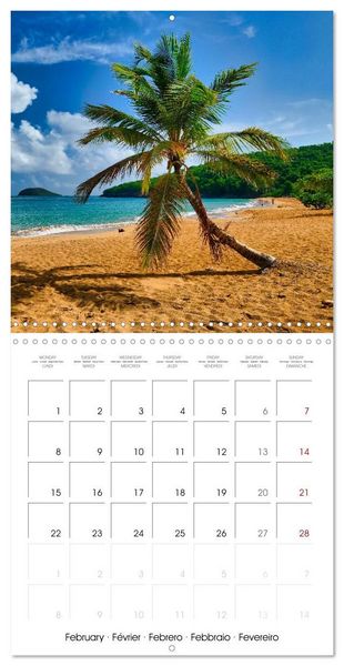 Produktbild: Guadeloupe - Une &icirc;le color&eacute;e des Cara&iuml;bes (Calendrier mural carr&eacute; 2027 30x30 cm) Calendrier double avec une page pour vos prises de notes
