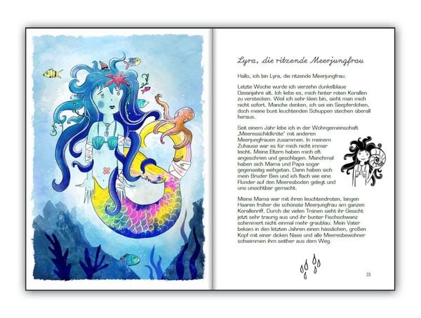 Produktbild: Meerjungfrau Lyra verlernt das Ritzen - Fabelhafte Soforthilfe und nachhaltige Ma&szlig;nahmen bei selbstverletzendem Verhalten, Essst&ouml;rungen, Zw&auml;ngen und anderen St&ouml;rungen