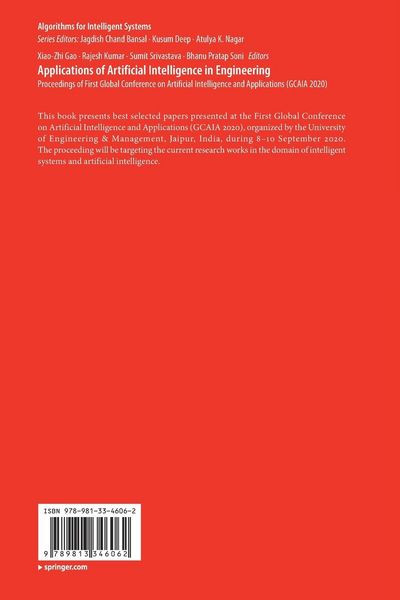 Produktbild: Applications of Artificial Intelligence in Engineering