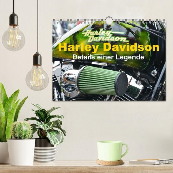 Produktbild: Harley Davidson - Details einer Legende (Wandkalender 2026 DIN A4 quer), CALVENDO Monatskalender