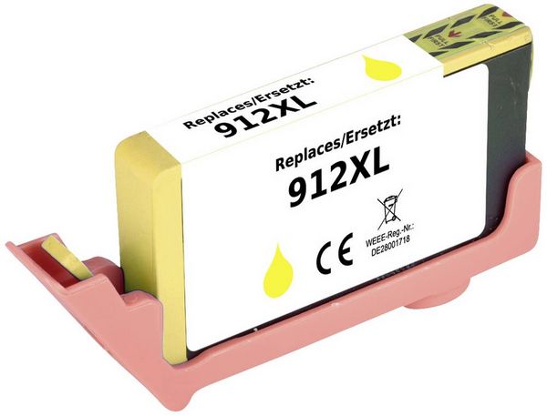 Produktbild: Renkforce Druckerpatrone ersetzt HP 912XL, 3YL83AE Kompatibel Gelb RF-5705452
