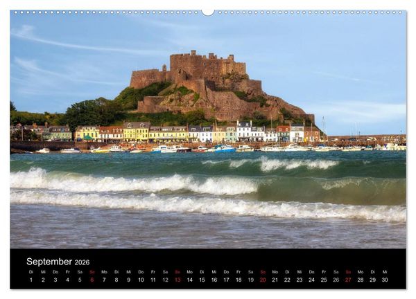 Produktbild: Jersey & Guernsey - britische Kanalinseln (hochwertiger Premium Wandkalender 2026 DIN A2 quer), Kunstdruck in Hochglanz