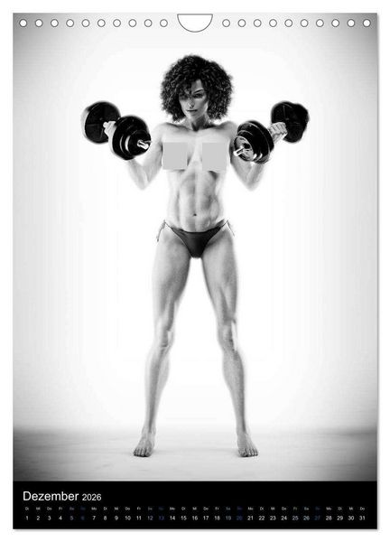 Produktbild: Kraft-Akt - Fitnessgirls in erotischen Abbildungen (Wandkalender 2026 DIN A4 hoch), CALVENDO Monatskalender