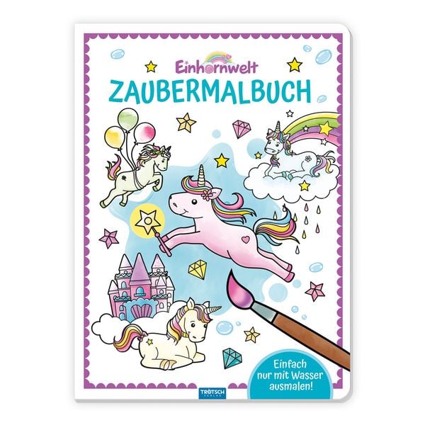Produktbild: Tr&ouml;tsch Zaubermalbuch Einhornwelt
