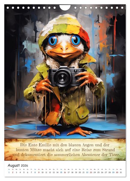Produktbild: Tierische Paparazzi (Wandkalender 2026 DIN A4 hoch), CALVENDO Monatskalender