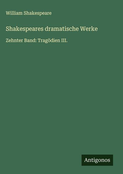 Produktbild: Shakespeares dramatische Werke