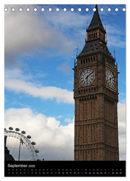 Produktbild: London - Impressionen (Tischkalender 2026 DIN A5 hoch), CALVENDO Monatskalender
