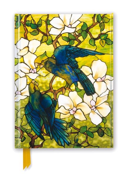 Premium Notizbuch DIN A5: Louis Comfort Tiffany, Hibiskus und Papageien