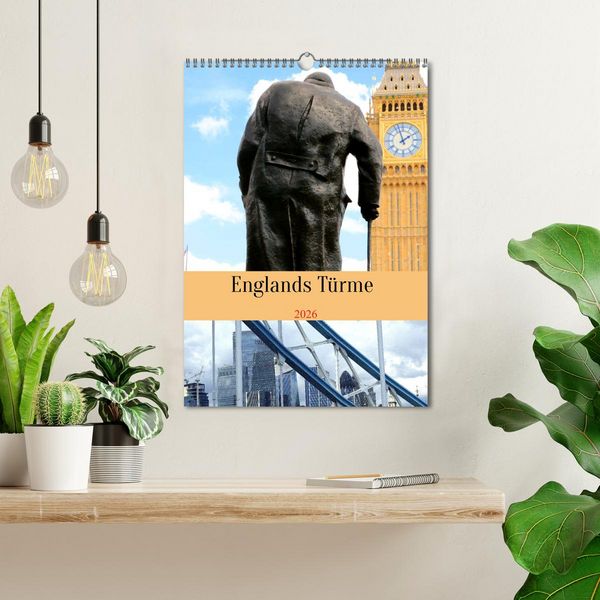 Produktbild: Englands T&uuml;rme (Wandkalender 2026 DIN A3 hoch), CALVENDO Monatskalender