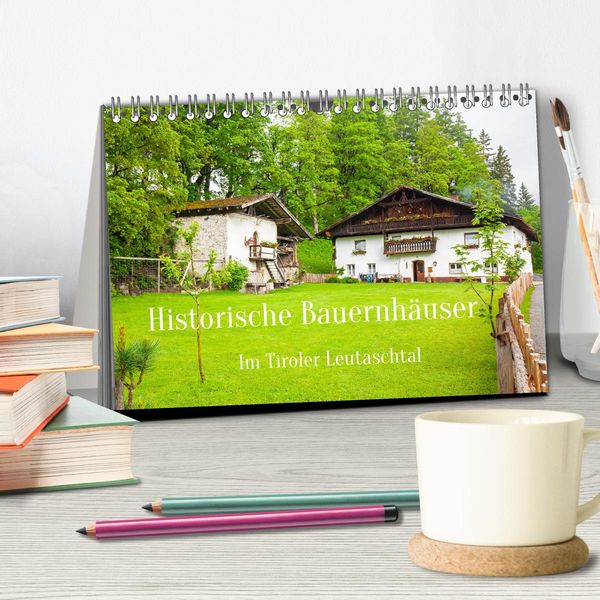 Produktbild: Historische Bauernh&auml;user im Tiroler Leutaschtal (Tischkalender 2026 DIN A5 quer), CALVENDO Monatskalender