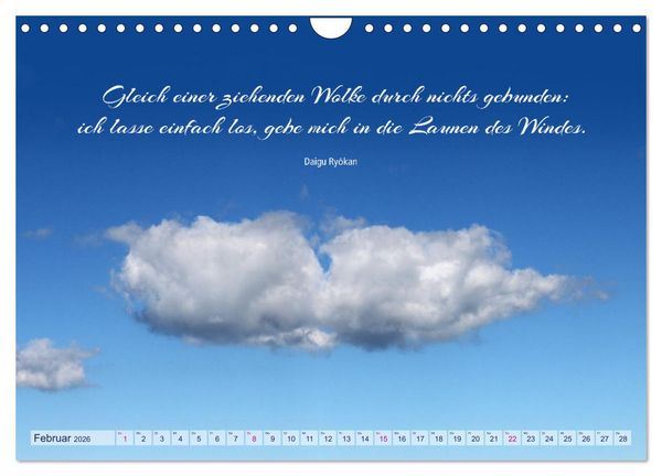 Produktbild: Die Wolken: "Schauspieler der L&uuml;fte" (Wandkalender 2026 DIN A4 quer), CALVENDO Monatskalender