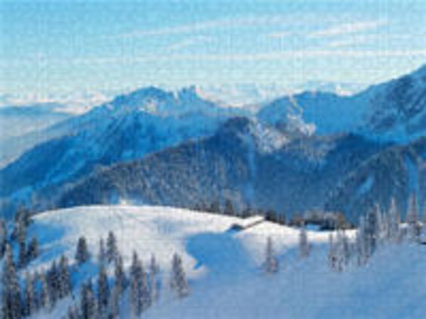 CALVENDO Puzzle Winterruhe am Wallberg, Deutschland | 2000 Teile Lege-Größe 90x67cm Foto-Puzzle für glückliche Stunden